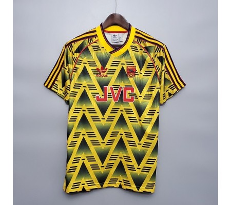 Arsenal 91/93 Away Yellow Soccer Jersey